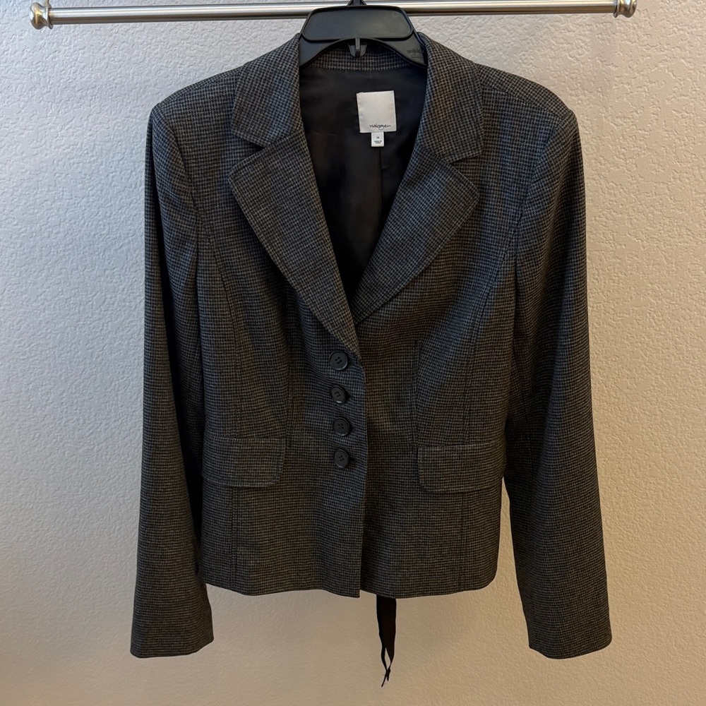 Halogen Black and Grey Check Blazer